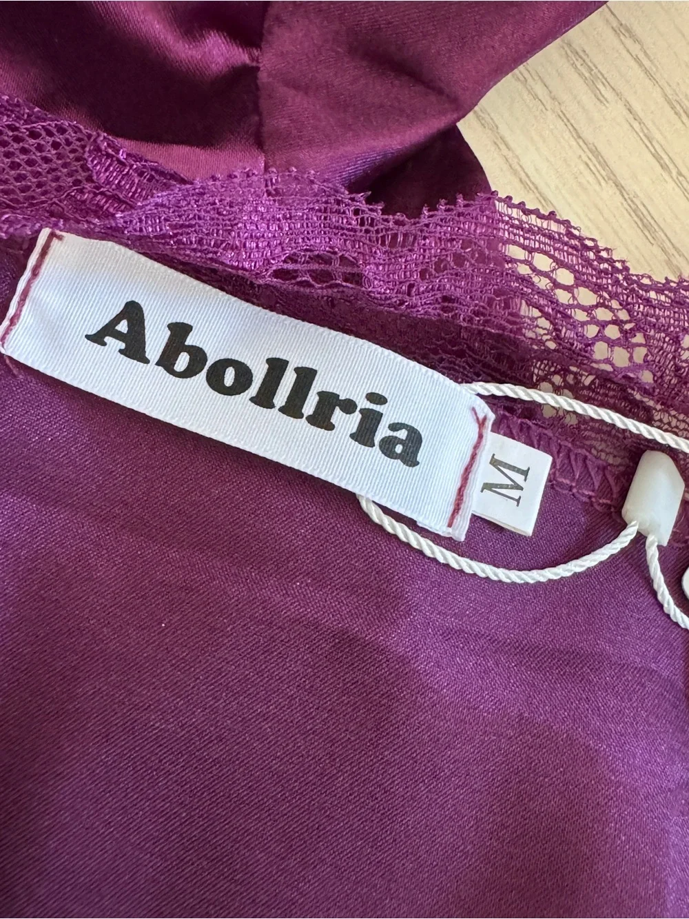 Dark Romance Purple Satin Robe + Slip Set 2 pcs size M